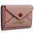 Cartera Miu Miu Trifold Cuero Rosa Oro Auth 203263A Dorado