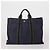 Hermès Borsa HERMES Fourre Tout MM cotone 4Set Navy Black Auth 199989 Nero Blu navy - vista 9