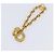 Céline Bracciale Circle CELINE metallo Gold Tone Auth SW2830 - vista 2
