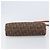 Borsa Christian Dior Trotter Canvas Romantic Chain Bag PVC Brown Silver Auth 196875M Marrone Argento - vista 12