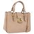 Borsa a mano Miu Miu in pelle 2way Beige Gold Auth 203009 D'oro