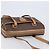 Céline CELINE Macadam Canvas Schultertasche PVC Leather Brown Gold Auth mr2905 Braun Golden - Ansicht 6