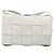 Borsa Bottega Veneta Maxi Intrecciato Cassette in pelle Bianco Argento Auth mr2874V - vista 2