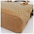 Céline Borsa a mano CELINE Macadam Canvas PVC Beige Gold Auth 202687 D'oro - vista 12