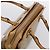 Céline Borsa a mano CELINE Macadam Canvas PVC Beige Gold Auth 202687 D'oro - vista 6
