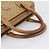Céline Borsa a mano CELINE Macadam Canvas PVC Beige Gold Auth 202687 D'oro - vista 7