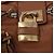 Chloé Borsa a mano Chloe Paddington in pelle marrone oro argento Auth 201140V D'oro - vista 15