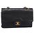 Borsa a tracolla CHANEL Matelasse 25 in pelle d'agnello nera con catena e CC dorato Auth 200746V Nero D'oro - vista 2