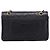 Borsa a tracolla CHANEL Matelasse 25 in pelle d'agnello nera con catena e CC dorato Auth 200746V Nero D'oro - vista 3