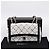 Borsa a tracolla CHANEL Chain Matelasse 25 con paillettes bianca CC Auth 202896SM Bianco - vista 25