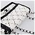 Borsa a tracolla CHANEL Chain Matelasse 25 con paillettes bianca CC Auth 202896SM Bianco - vista 6