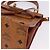 Bolso de mano MCM Vicetos Logogram PVC Leather 2way Brown Gold Auth 203014A Castaño Dorado - vista 13