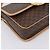 Céline Borsa a tracolla circolare CELINE Macadam Canvas PVC Pelle Marrone Oro Auth 202874A D'oro - vista 11