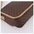 Céline Borsa a tracolla circolare CELINE Macadam Canvas PVC Pelle Marrone Oro Auth 202874A D'oro - vista 13