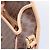 Céline Borsa a tracolla circolare CELINE Macadam Canvas PVC Pelle Marrone Oro Auth 202874A D'oro - vista 17