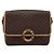 Céline Borsa a tracolla circolare CELINE Macadam Canvas PVC Pelle Marrone Oro Auth 202874A D'oro - vista 2