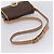 Céline Borsa a tracolla circolare CELINE Macadam Canvas PVC Pelle Marrone Oro Auth 202874A D'oro - vista 7