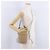 Chloé Chloe Mifuko Woody Small Basket Bag Raffia 2way Beige Silver Auth 202617V Argento - vista 24