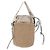 Chloé Chloe Mifuko Woody Small Basket Bag Raffia 2way Beige Silver Auth 202617V Argento - vista 3