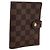 LOUIS VUITTON Damier Ebene Agenda PM Day Planner Cover R20700 LV Auth am12595V