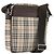 BURBERRY Nova Check Schultertasche Canvas Beige Silver Auth 200675 Silber