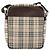 BURBERRY Nova Check Schultertasche Canvas Beige Silver Auth 200675 Silber - Ansicht 2