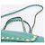 Borsa Tote VALENTINO Studs in pelle 2 vie Blu Turchese Oro Auth BA15656A D'oro - vista 11