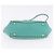 Borsa Tote VALENTINO Studs in pelle 2 vie Blu Turchese Oro Auth BA15656A D'oro - vista 12