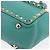 Borsa Tote VALENTINO Studs in pelle 2 vie Blu Turchese Oro Auth BA15656A D'oro - vista 16
