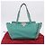 Borsa Tote VALENTINO Studs in pelle 2 vie Blu Turchese Oro Auth BA15656A D'oro - vista 27
