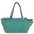 Borsa Tote VALENTINO Studs in pelle 2 vie Blu Turchese Oro Auth BA15656A D'oro - vista 3