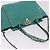 Borsa Tote VALENTINO Studs in pelle 2 vie Blu Turchese Oro Auth BA15656A D'oro - vista 6