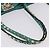 Borsa Tote VALENTINO Studs in pelle 2 vie Blu Turchese Oro Auth BA15656A D'oro - vista 7