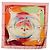 Hermès HERMES Carre 90 Foulard di Seta "Smiles in Third millenary" Rosa Auth 200117M