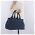 Borsa a mano PRADA Canapa MM Denim Blue Gold Tone Auth 201120 - vista 29