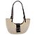 Borsa a tracolla FENDI Zucca Canvas Mamma Baguette Beige Silver Auth 203140V Argento - vista 2