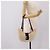 Borsa a tracolla FENDI Zucca Canvas Mamma Baguette Beige Silver Auth 203140V Argento - vista 25