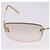 CHANEL CC randlose Strass-Sonnenbrille Metall Brown CC Auth am12569M Braun - Ansicht 4
