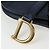 Borsa a tracolla Christian Dior Saddle in pelle 2way Navy Gold Auth 203000V D'oro Blu navy - vista 23