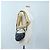 Borsa a tracolla Christian Dior Saddle in pelle 2way Navy Gold Auth 203000V D'oro Blu navy - vista 30