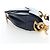 Borsa a tracolla Christian Dior Saddle in pelle 2way Navy Gold Auth 203000V D'oro Blu navy - vista 5