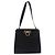Borsa a tracolla Salvatore Ferragamo Gancini in pelle nera e oro Auth 201321 Nero - vista 2
