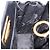 Borsa a tracolla Salvatore Ferragamo Gancini in pelle nera e oro Auth 201321 Nero - vista 22