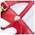 Saco Tote Miu Miu em couro 2 vias vermelho tom dourado Auth ka6072A - vista 27