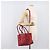 Saco Tote Miu Miu em couro 2 vias vermelho tom dourado Auth ka6072A - vista 28