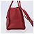Saco Tote Miu Miu em couro 2 vias vermelho tom dourado Auth ka6072A - vista 5
