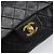 Borsa a tracolla CHANEL Chain Matelasse 25 in pelle d'agnello nera e oro CC Auth 200542SAM Nero D'oro - vista 14
