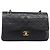 Borsa a tracolla CHANEL Chain Matelasse 25 in pelle d'agnello nera e oro CC Auth 200542SAM Nero D'oro - vista 2