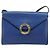 Céline Bolsa de Ombro Circle CELINE em Couro Azul e Ouro Auth 202918A Dourado - vista 2