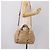 Borsa a mano Miu Miu Vitellolux 2way Beige Gold Auth 202892V D'oro - vista 23